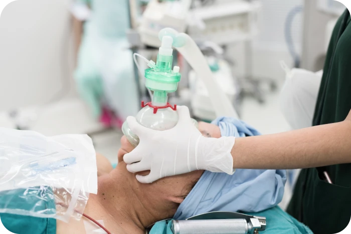 Induction de l'anesthésie générale avant une intervention ortho-chirurgicale